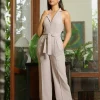 574A32501-1000x1500 Taupe Belted Jumpsuit